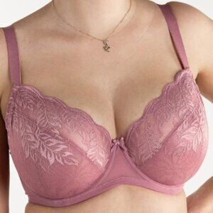Understance Yara FlexWire Unpadded Demi Lift Bra Berry 34I